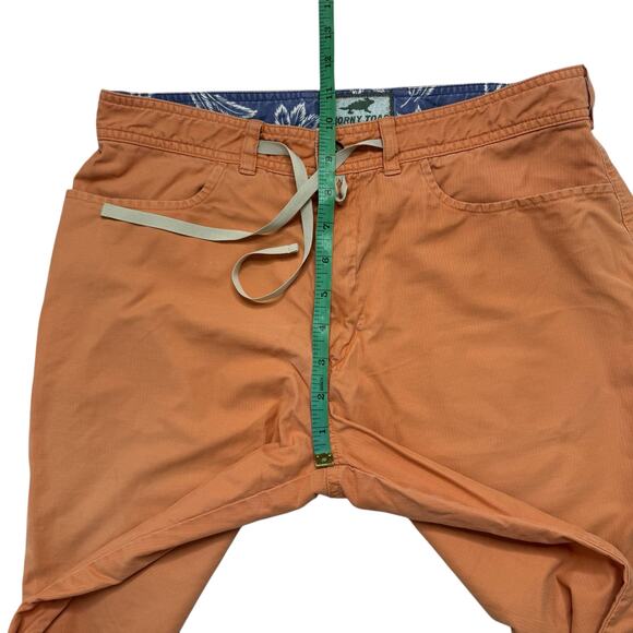HORNY TOAD Creamsicle Orange Wide Leg Crop Cotton Blend Pants Size 6 Womens - Picture 6 of 8